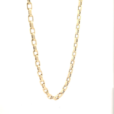 14K Yellow Gold 24" Fancy Link Necklace 4.6MM